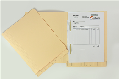 326STDCA Standard folder in foolscap with Permclip